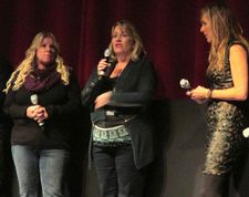 BizParentz founders Paula Dorn and Anne Henry with Amy Berg: "We are so happy with how this film was done."